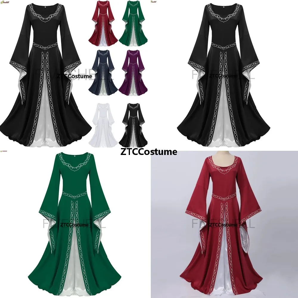 Medieval European Cosplay Dress Women Halloween Palace Party Costume Flared Sleeve Retro Long Gloss Gown
Medieval European Cosplay Dress Women Halloween Palace Party Costume Flared Sleeve Retro Long Gloss Gown