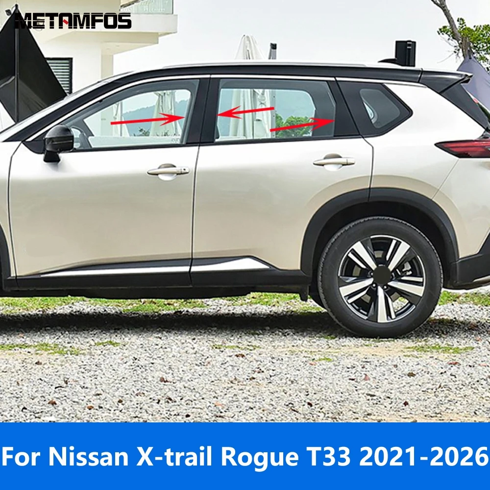 Window Sill Frame Center B C Pillar Posts Cover Trim For Nissan X-trail Xtrail Rogue T33 2021-2025 2026 Stainless Accessories
Window Sill Frame Center B C Pillar Posts Cover Trim For Nissan X-trail Xtrail Rogue T33 2021-2025 2026 Stainless Accessories