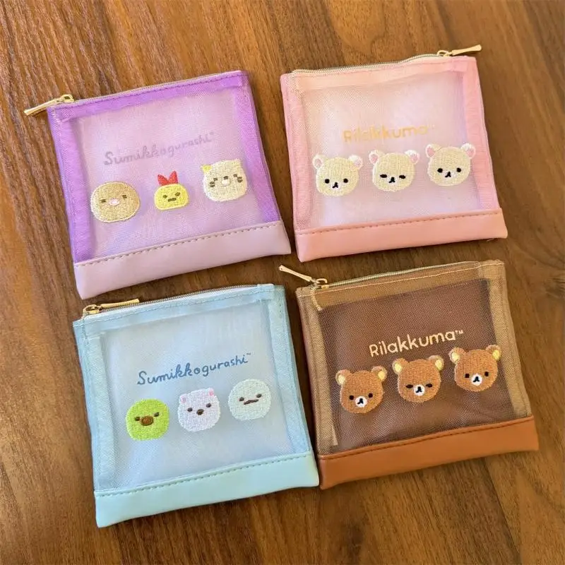Kawaii Rilakkuma Embroidery Card Bag Mini Mesh Bag Bank Card Bus Card Storage Bag Wallet Anime Periphery Girl Birthday Present
Kawaii Rilakkuma Embroidery Card Bag Mini Mesh Bag Bank Card Bus Card Storage Bag Wallet Anime Periphery Girl Birthday Present