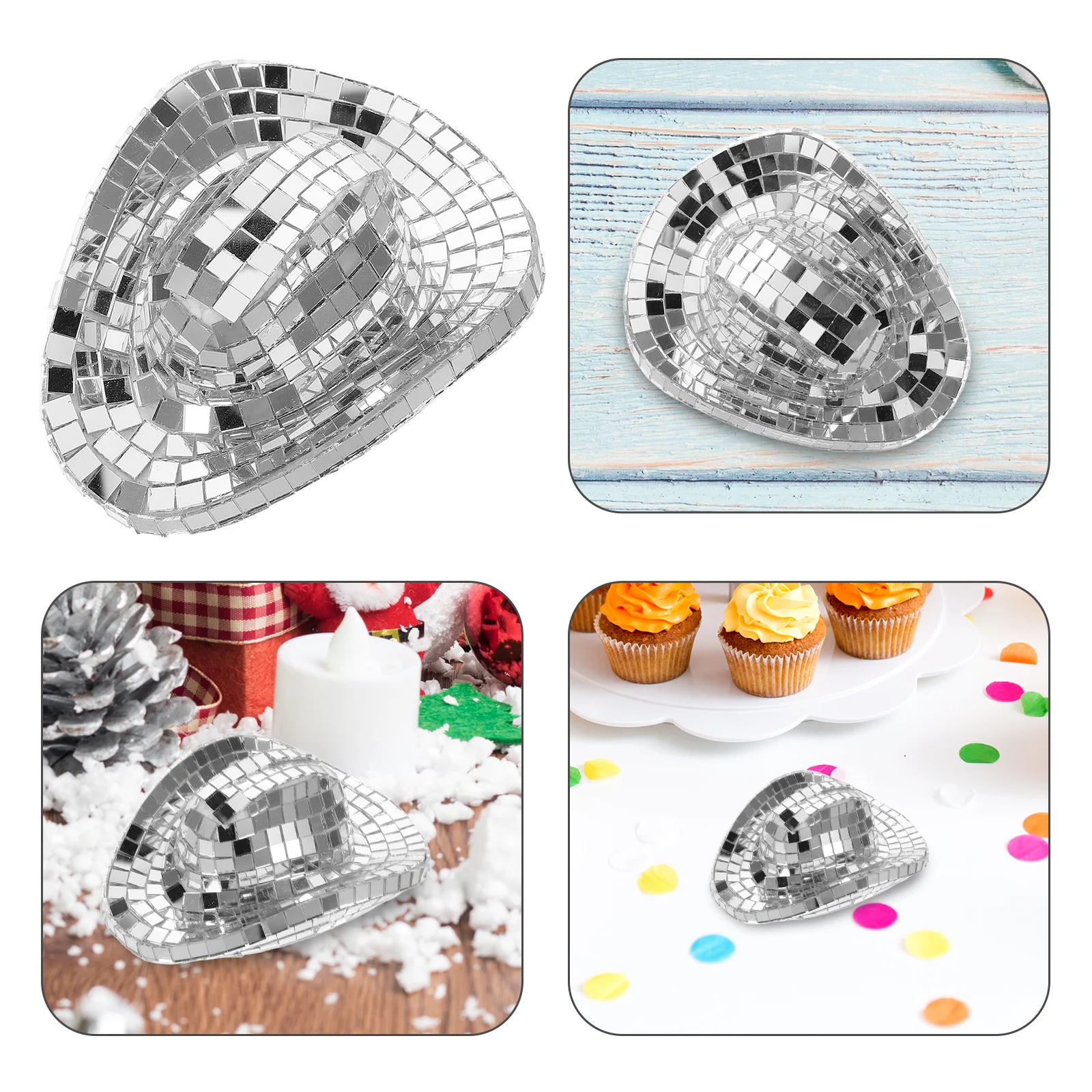 Hat Decoration Cute Accessory Venue Setting Props Glass Disco Mirror Festive Party
Hat Decoration Cute Accessory Venue Setting Props Glass Disco Mirror Festive Party