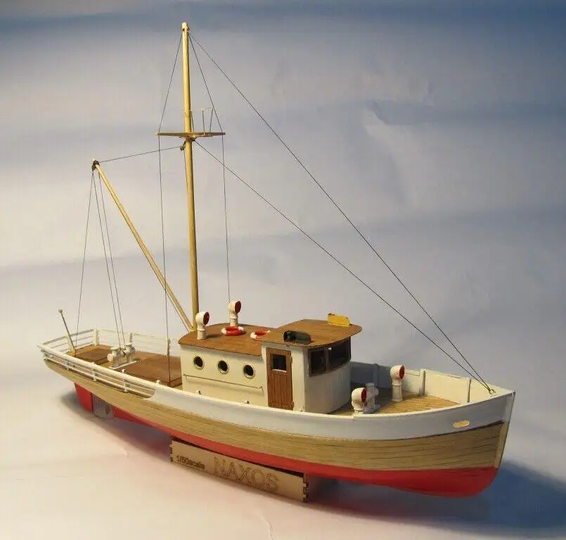 Naxos Fishing Vessels Scale 1/50 328mm RC Model Wood Ship Model Kit Shicheng
Naxos Fishing Vessels Scale 1/50 328mm RC Model Wood Ship Model Kit Shicheng