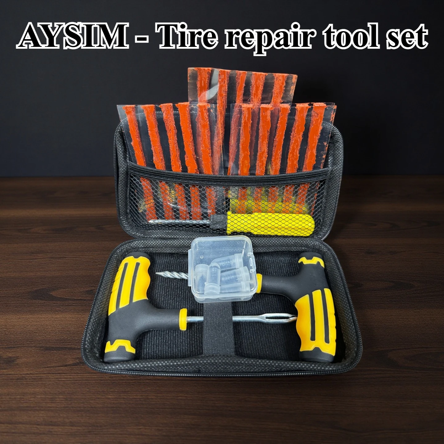 Emergency Roadside Tire Repair Kit - Universal for All Vehicles (Car, Motorcycle, Truck, RV)
Emergency Roadside Tire Repair Kit - Universal for All Vehicles (Car, Motorcycle, Truck, RV)