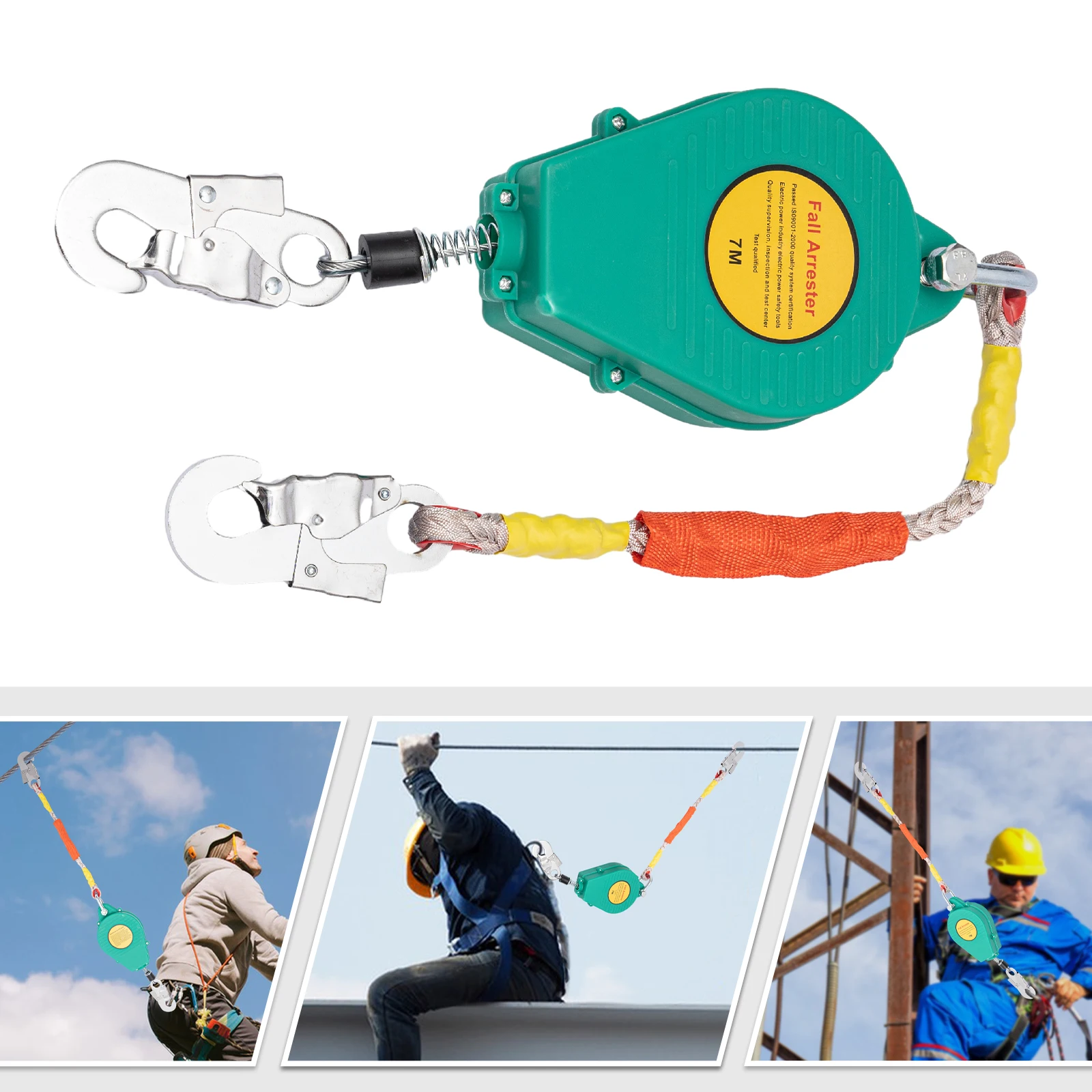 Самозатягивающийся спасательный шнур объемом 330 фунтов, защита от падения, покровный шнур 23 фута с крючком из легированной стали и стальным тросом
Самозатягивающийся спасательный шнур объемом 330 фунтов, защита от падения, покровный шнур 23 фута с крючком из легированной стали и стальным тросом