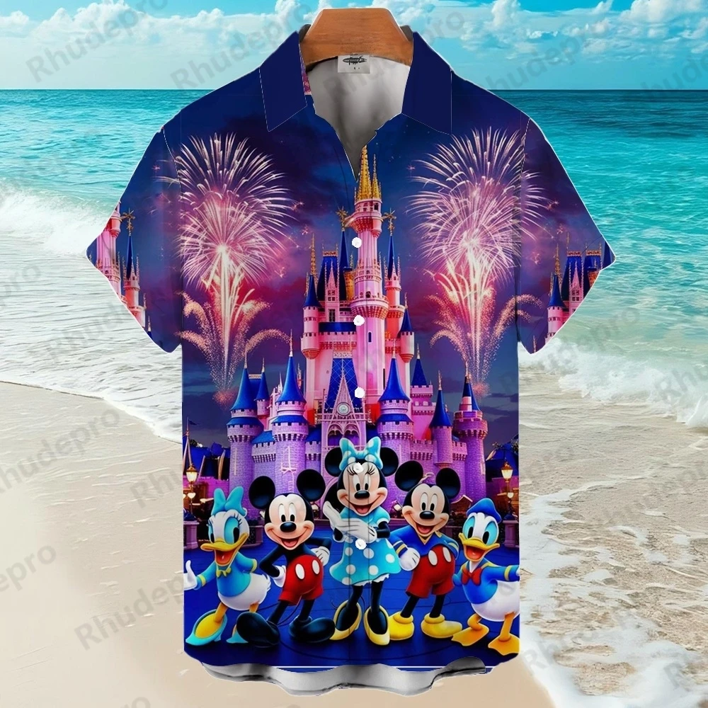 Disney Mickey Mouse Cartoon Hawaiian Casual Shirt Men With Print Vintage Floral Blouse Camisa Y2k Camisas Para Hombre
Disney Mickey Mouse Cartoon Hawaiian Casual Shirt Men With Print Vintage Floral Blouse Camisa Y2k Camisas Para Hombre