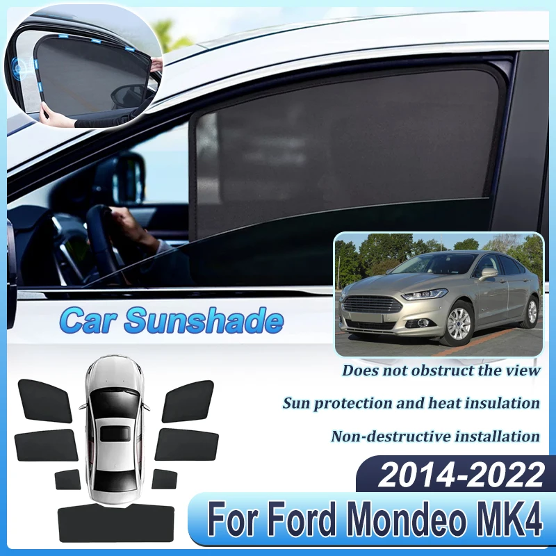 Car Sunshades For Ford Mondeo MK4 Accessories Fusion MK2 2014-2022 Visor Mesh UV Protection Windshield Frame Curtain Auto Parts
Car Sunshades For Ford Mondeo MK4 Accessories Fusion MK2 2014-2022 Visor Mesh UV Protection Windshield Frame Curtain Auto Parts