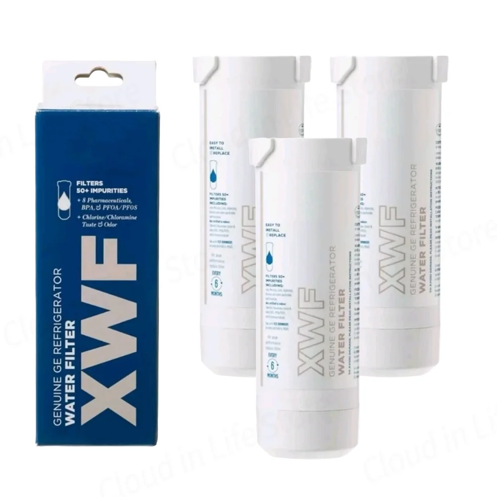 Фильтр для воды для холодильника XWF, 3 упаковки для GE XWF GBE21 GDE21 GDE25 GFE24 NSF, сертифицированный, 6 месяцев, 300 галлонов, уменьшение хлора свинца
Фильтр для воды для холодильника XWF, 3 упаковки для GE XWF GBE21 GDE21 GDE25 GFE24 NSF, сертифицированный, 6 месяцев, 300 галлонов, уменьшение хлора свинца