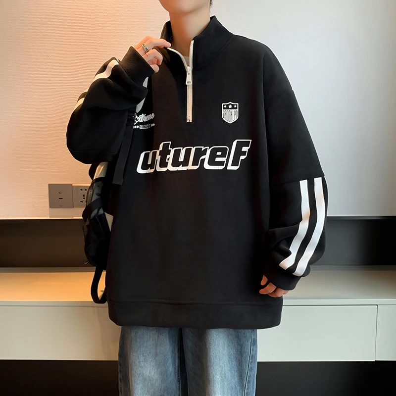 Loose Fit Zip-Up Hoodie Youthful Autumn Winter Men's Jaet Casual Sle Polyester Fiber Long Sve Hooded Sweatirt
Loose Fit Zip-Up Hoodie Youthful Autumn Winter Men's Jaet Casual Sle Polyester Fiber Long Sve Hooded Sweatirt