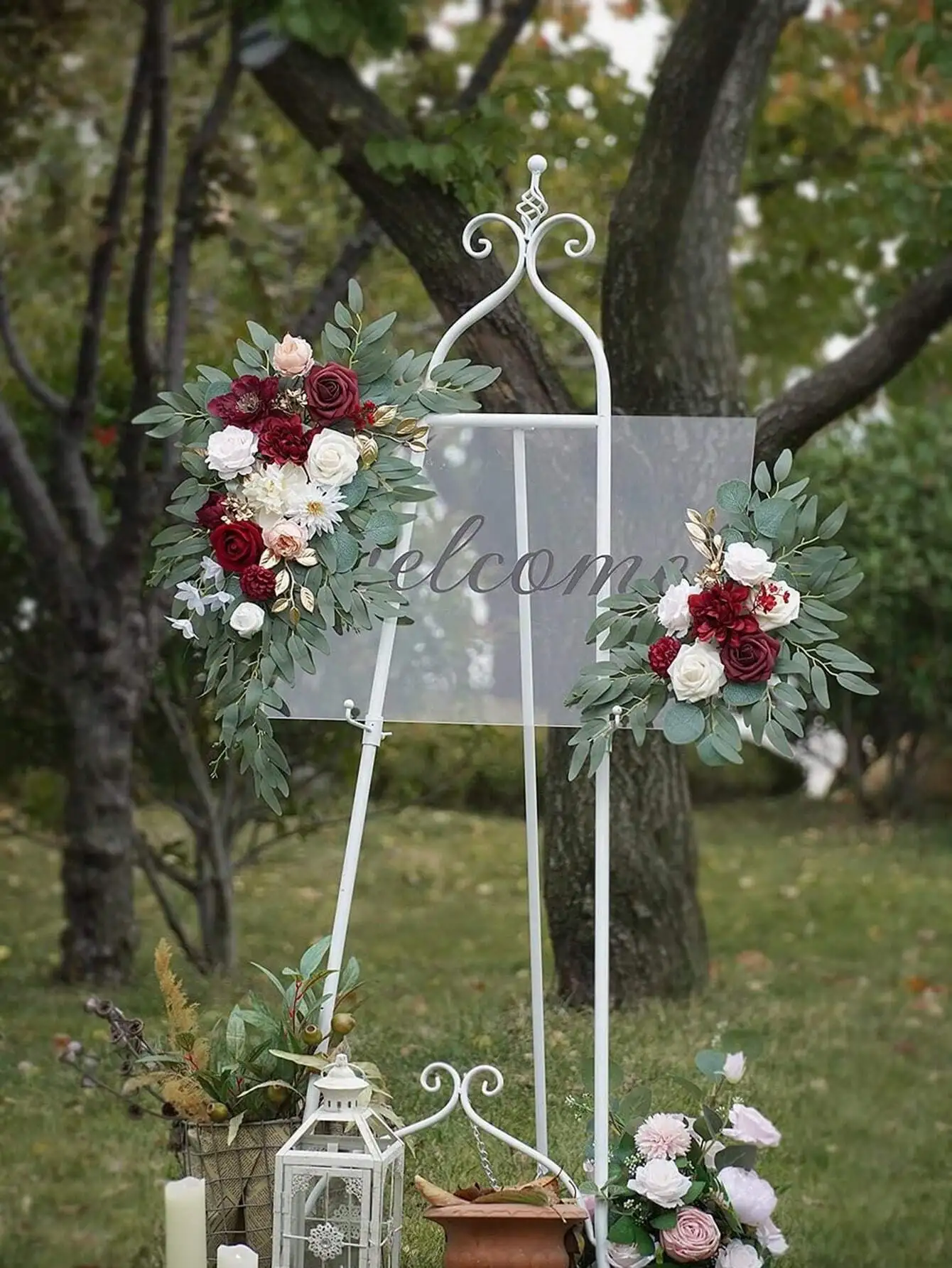 2Pcs Artificial White Floral Swags, Greenery Flower Garland for Wedding Home Holiday Decor
2Pcs Artificial White Floral Swags, Greenery Flower Garland for Wedding Home Holiday Decor