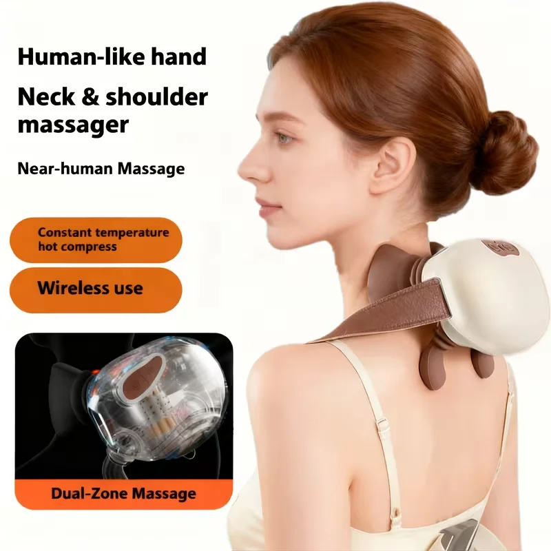 Wireless neck massager, manual modeling, kneading massage, relieve shoulder pain, relax and comfort
Wireless neck massager, manual modeling, kneading massage, relieve shoulder pain, relax and comfort
