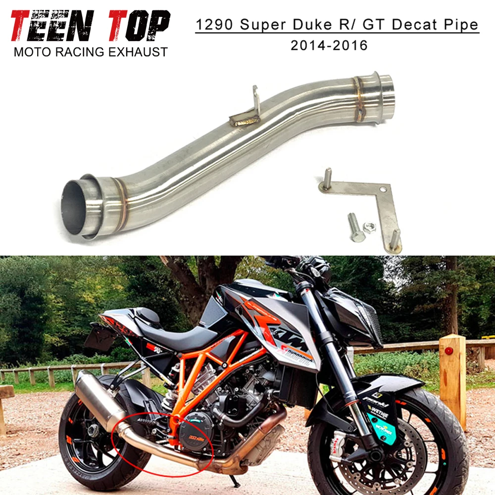 For KTM 1290 Super Duke R / GT Exhaust Decat Pipe Moto Bike 2014-2016 Exhaust Elbow Catalyst Connection Pipe Stainless Steel
For KTM 1290 Super Duke R / GT Exhaust Decat Pipe Moto Bike 2014-2016 Exhaust Elbow Catalyst Connection Pipe Stainless Steel