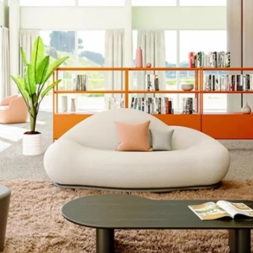 Белый трехместный диван, современный секционный дизайн, изогнутый диван, секционный диван для гостиной, креативный диван, мебель для дома
Белый трехместный диван, современный секционный дизайн, изогнутый диван, секционный диван для гостиной, креативный диван, мебель для дома