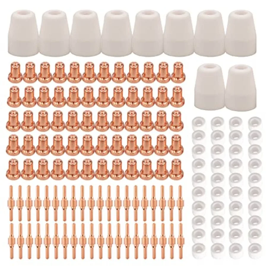 150pcs PT-31 Extended Air Plasma Cutting Nozzle Electrode Consumables Fit CUT-40 CUT-50D CT-312
150pcs PT-31 Extended Air Plasma Cutting Nozzle Electrode Consumables Fit CUT-40 CUT-50D CT-312