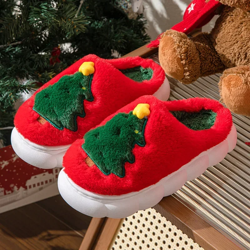 Winter Women Slippers Cute Christmas Tree Women Flat Shoes Fashion Designer Soft Sole Cotton Shoes Plush Warm Unisex Slippers
Winter Women Slippers Cute Christmas Tree Women Flat Shoes Fashion Designer Soft Sole Cotton Shoes Plush Warm Unisex Slippers