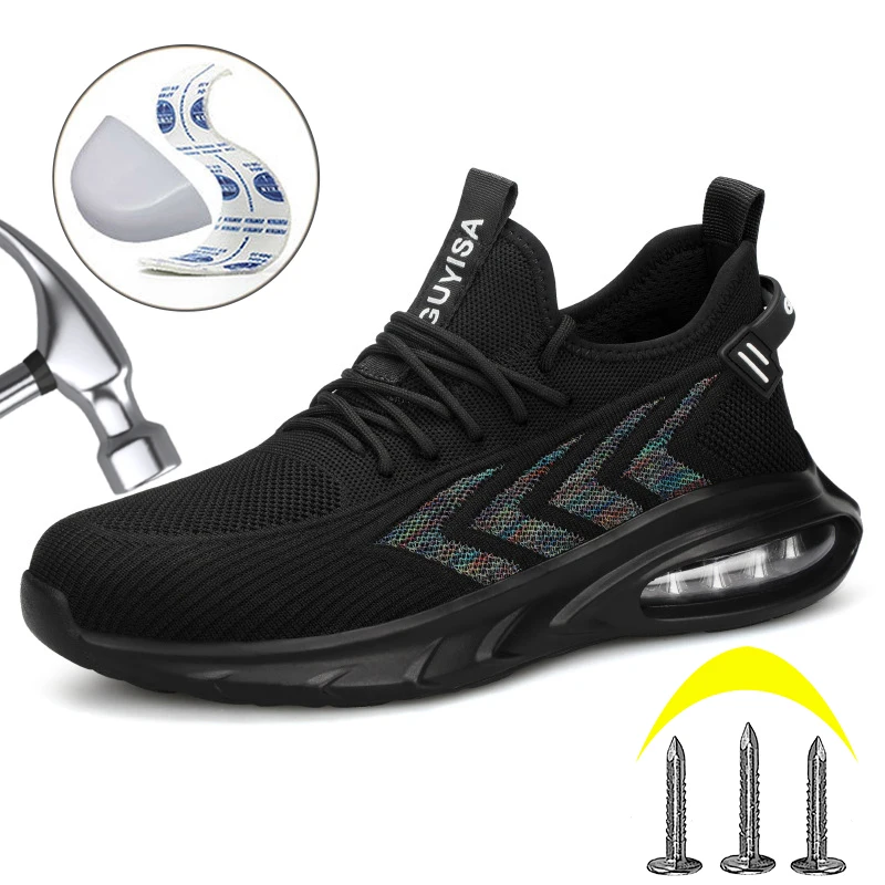 Summer Safety Shoes Lightweight Air Cushion Men Boots Anti-smash Anti-puncture Work Shoes Male Sneakers Footwear Security Unisex
Summer Safety Shoes Lightweight Air Cushion Men Boots Anti-smash Anti-puncture Work Shoes Male Sneakers Footwear Security Unisex