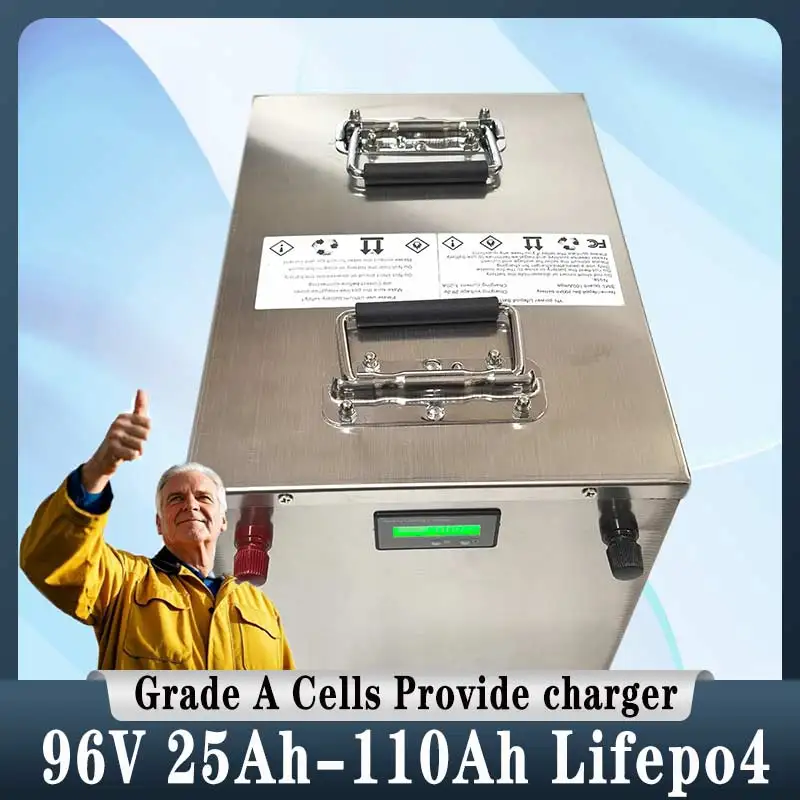 96V 25Ah 40Ah 50Ah 60Ah 70Ah 80Ah 100Ah 110Ah Lifepo4 Battery with BMS 32S for Electric Cars Four Wheels Sightseeing Vehicle
96V 25Ah 40Ah 50Ah 60Ah 70Ah 80Ah 100Ah 110Ah Lifepo4 Battery with BMS 32S for Electric Cars Four Wheels Sightseeing Vehicle