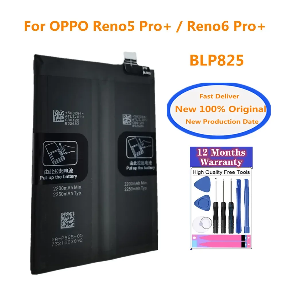 Оригинальный аккумулятор BLP825 4500 мАч для OPPO Find X3 Neo Reno6 Pro + Reno 6 Pro PLUS Reno5 Pro + Phone Batteria
Оригинальный аккумулятор BLP825 4500 мАч для OPPO Find X3 Neo Reno6 Pro + Reno 6 Pro PLUS Reno5 Pro + Phone Batteria