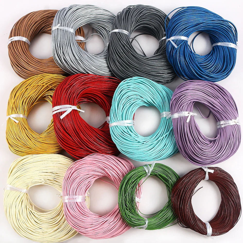 2m/lot Genuine Leather Cord Dia 1/1.5/2/3mm Colored Round Genuine Cow Rope For DIY Bracelet Necklace Jewelry Making Accessories
2m/lot Genuine Leather Cord Dia 1/1.5/2/3mm Colored Round Genuine Cow Rope For DIY Bracelet Necklace Jewelry Making Accessories