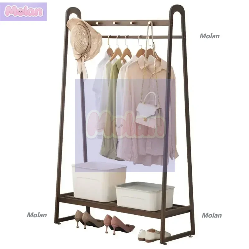 Put clothes, hang hangers, floor-to-ceiling coat racks, bedroom clothes, household removable, light luxury shelves
Put clothes, hang hangers, floor-to-ceiling coat racks, bedroom clothes, household removable, light luxury shelves