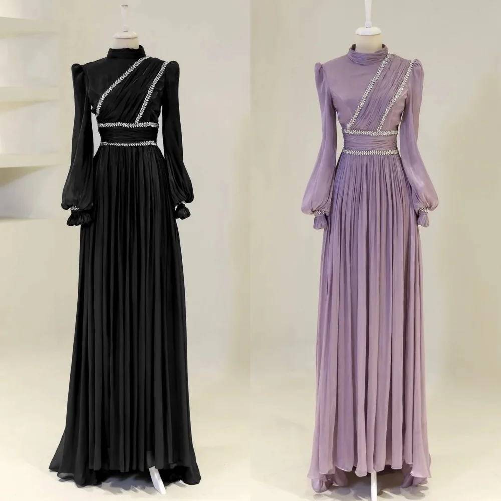 Customized Chiffon Sequined Pleat A-line High Collar Long Dresses Bespoke Occasion Classic Elegant Formal Evening
Customized Chiffon Sequined Pleat A-line High Collar Long Dresses Bespoke Occasion Classic Elegant Formal Evening