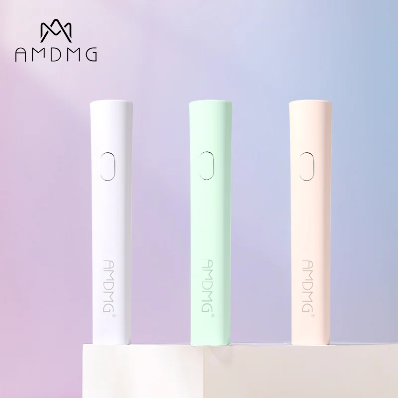 AMDMG Patent Design Rechargeable Portable 3w Gel Led Light Mini Uv Nail Lamp One Finger Pen Shape Uv Led Nail Lamp for Manicure
AMDMG Patent Design Rechargeable Portable 3w Gel Led Light Mini Uv Nail Lamp One Finger Pen Shape Uv Led Nail Lamp for Manicure