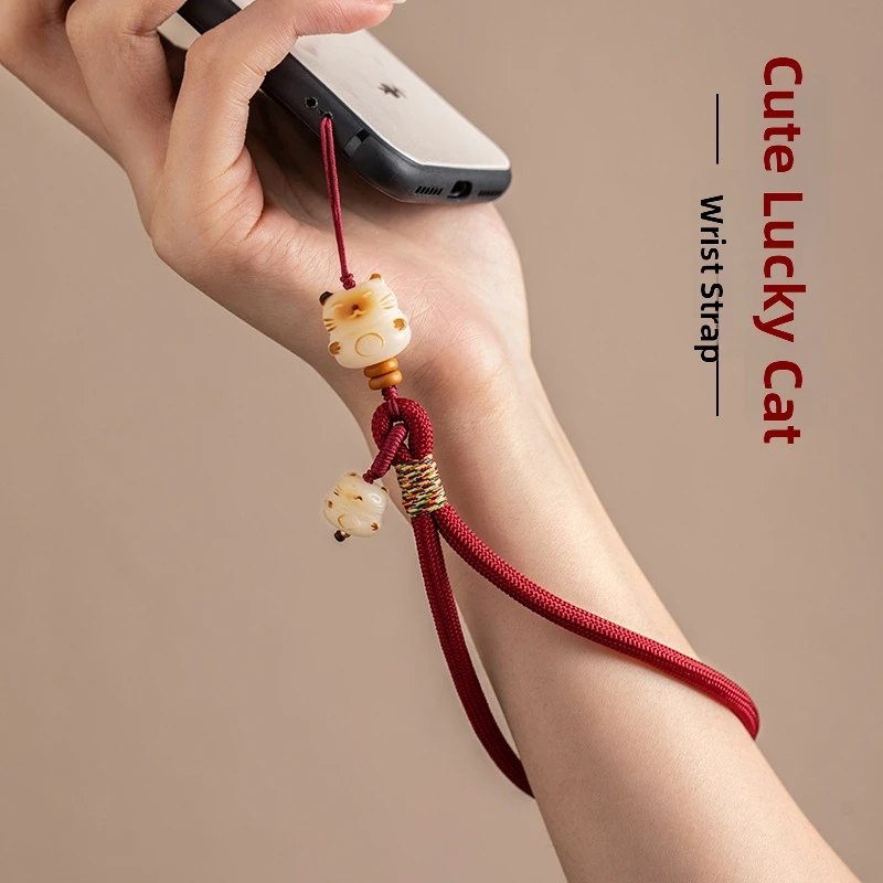 Cute Bodhi Fortune Cat Phone Strap Wrist Pendant Ornament Exquisite Anti-Loss Anti-Drop Phone Case Lanyard
Cute Bodhi Fortune Cat Phone Strap Wrist Pendant Ornament Exquisite Anti-Loss Anti-Drop Phone Case Lanyard