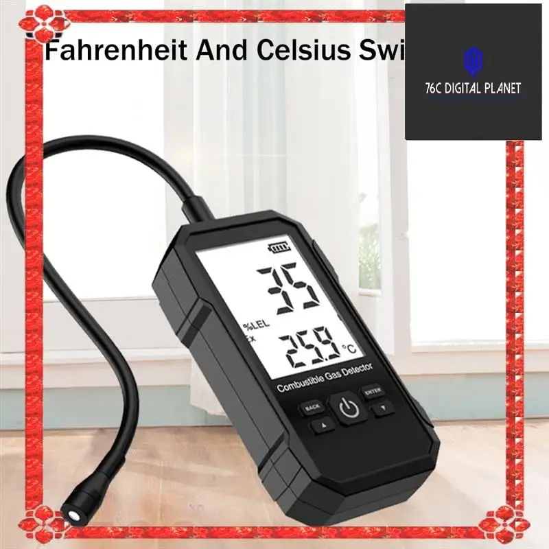 Gas Leak Detector Analyzer Methane Combustible Natural Tester Gas Leak Sensor Sound Double Alarm LCD Alcohol Gas Leak Sensor
Gas Leak Detector Analyzer Methane Combustible Natural Tester Gas Leak Sensor Sound Double Alarm LCD Alcohol Gas Leak Sensor