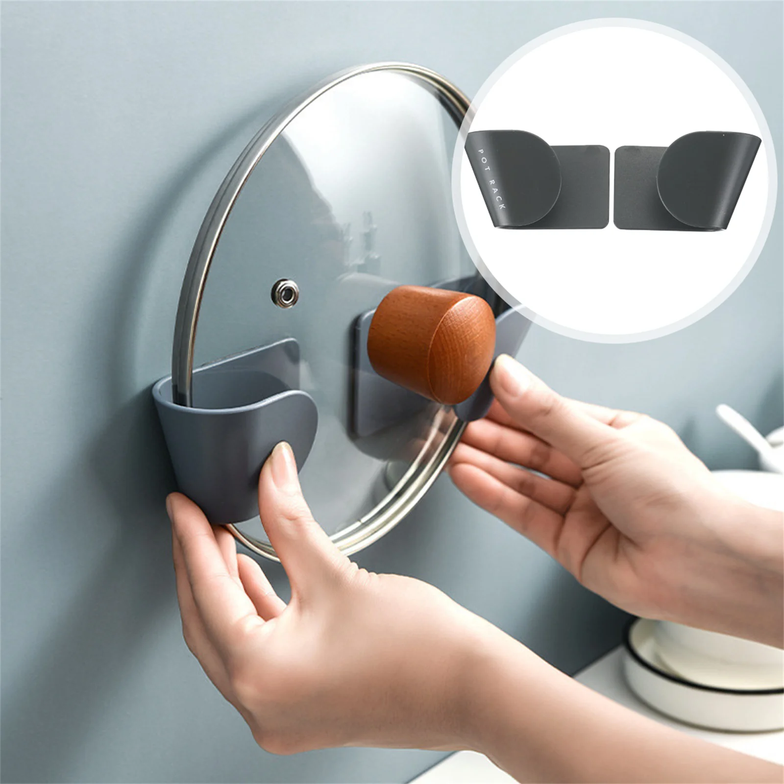 3 Pairs Kitchen Lid Holder Pot Pan Holders inside Hanging Shelves for Wall Clothes Rack Metal
3 Pairs Kitchen Lid Holder Pot Pan Holders inside Hanging Shelves for Wall Clothes Rack Metal