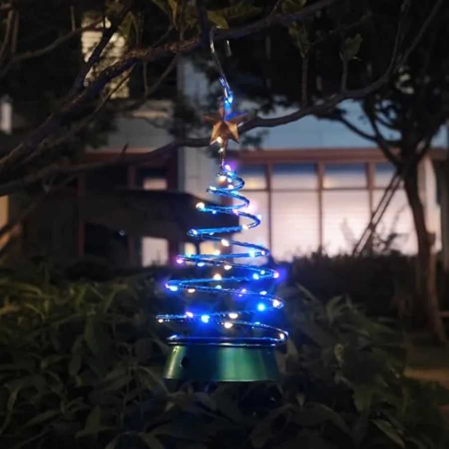 Solar Christmas Tree Light Outdoor, Waterproof Solar Garden Lantern, Hanging Landscape Lights for Yard Outside Garden Porch Law
Solar Christmas Tree Light Outdoor, Waterproof Solar Garden Lantern, Hanging Landscape Lights for Yard Outside Garden Porch Law