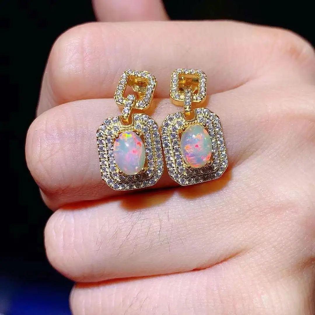 The Best Birthday Gift Natural Real Opal Earring 925 Sterling Silver Women earrings
The Best Birthday Gift Natural Real Opal Earring 925 Sterling Silver Women earrings