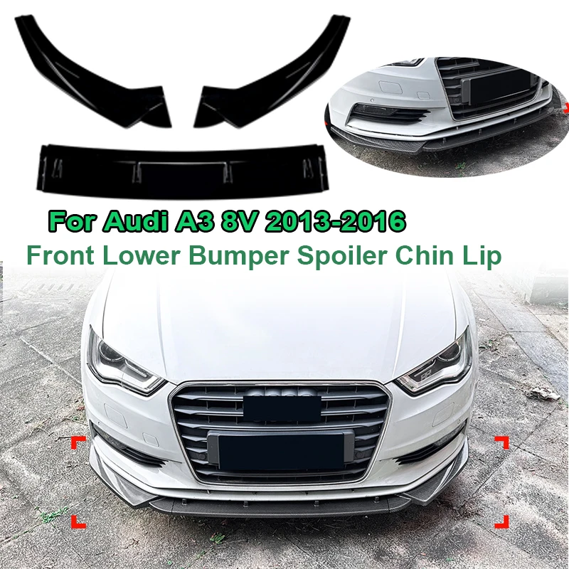 Glossy Black Car Front Lower Bumper Spoiler Chin Lip Splitter Diffuser Deflector Guard For Audi A3 8V 2013 - 2016 2015 2014
Glossy Black Car Front Lower Bumper Spoiler Chin Lip Splitter Diffuser Deflector Guard For Audi A3 8V 2013 - 2016 2015 2014