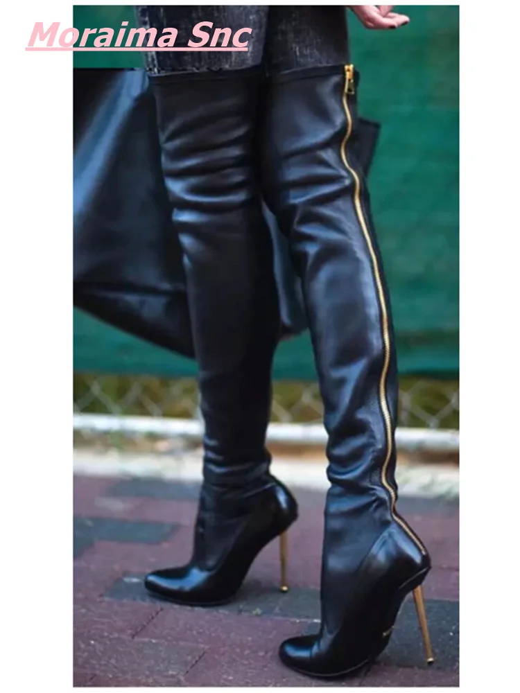 Autumn New Brand Women Over The Knee Boots Luxury Pointed Toe Zipper Sexy Punk Leather Platform Stiletto Party Modern Shoes 2022
Autumn New Brand Women Over The Knee Boots Luxury Pointed Toe Zipper Sexy Punk Leather Platform Stiletto Party Modern Shoes 2022