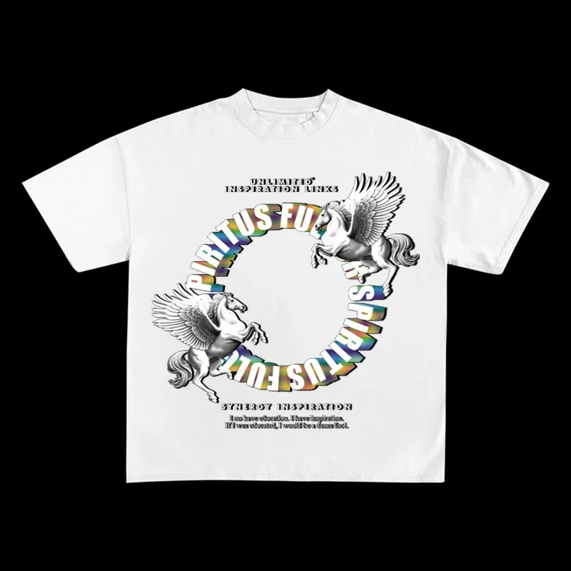 American Fashion Street Retro Angel Horse Creative Printed T-shirt Women Short Sleeve Y2K Top Large T-shirt T-shirt Women
American Fashion Street Retro Angel Horse Creative Printed T-shirt Women Short Sleeve Y2K Top Large T-shirt T-shirt Women