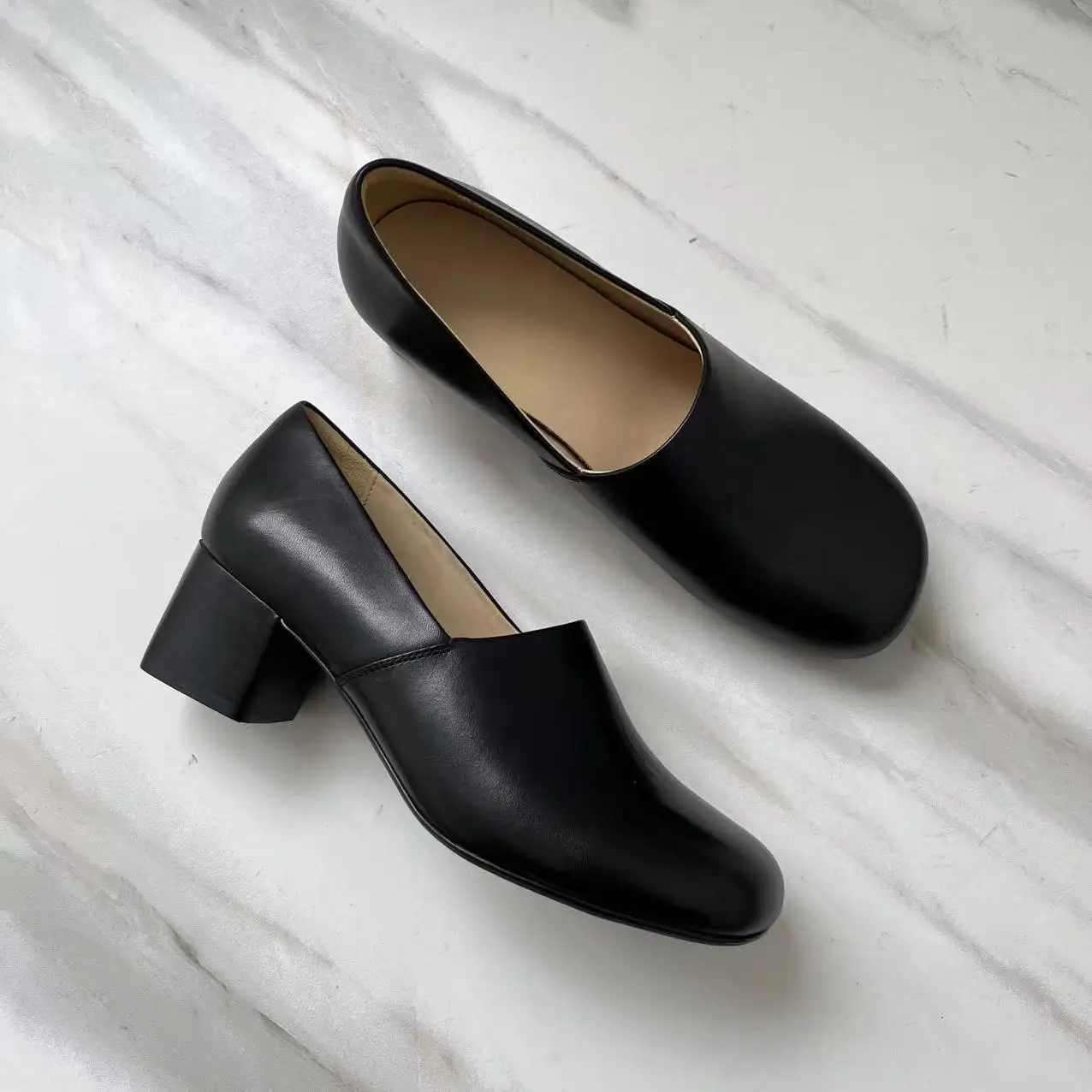 Dave&di French Fashio Nniche Fashion Square Toe Genuine Leather Slip On High Heels Single Shoes Thick Heels Mary Jane Shoes
Dave&di French Fashio Nniche Fashion Square Toe Genuine Leather Slip On High Heels Single Shoes Thick Heels Mary Jane Shoes