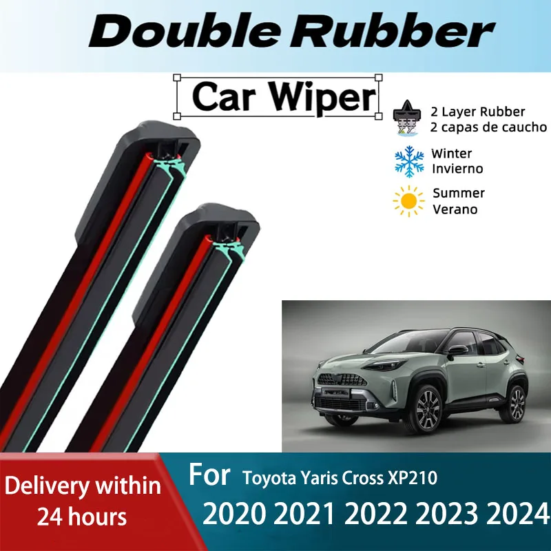 LH Front Rear Windshield Wiper Blades For Toyota Yaris Cross XP210 2020 2021 2022 2023 2024 2PCS Windscreen Window Accessories
LH Front Rear Windshield Wiper Blades For Toyota Yaris Cross XP210 2020 2021 2022 2023 2024 2PCS Windscreen Window Accessories
