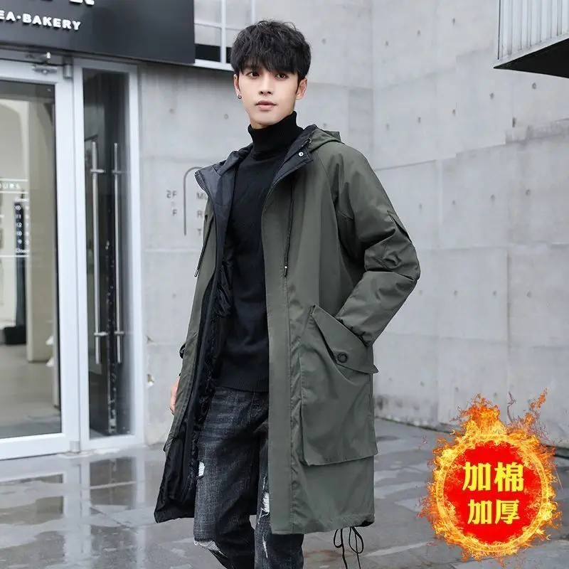 New autumn and winter jackets for men, Korean version trendy and fashionable long thick windbreaker, youth cotton jacket for men
New autumn and winter jackets for men, Korean version trendy and fashionable long thick windbreaker, youth cotton jacket for men