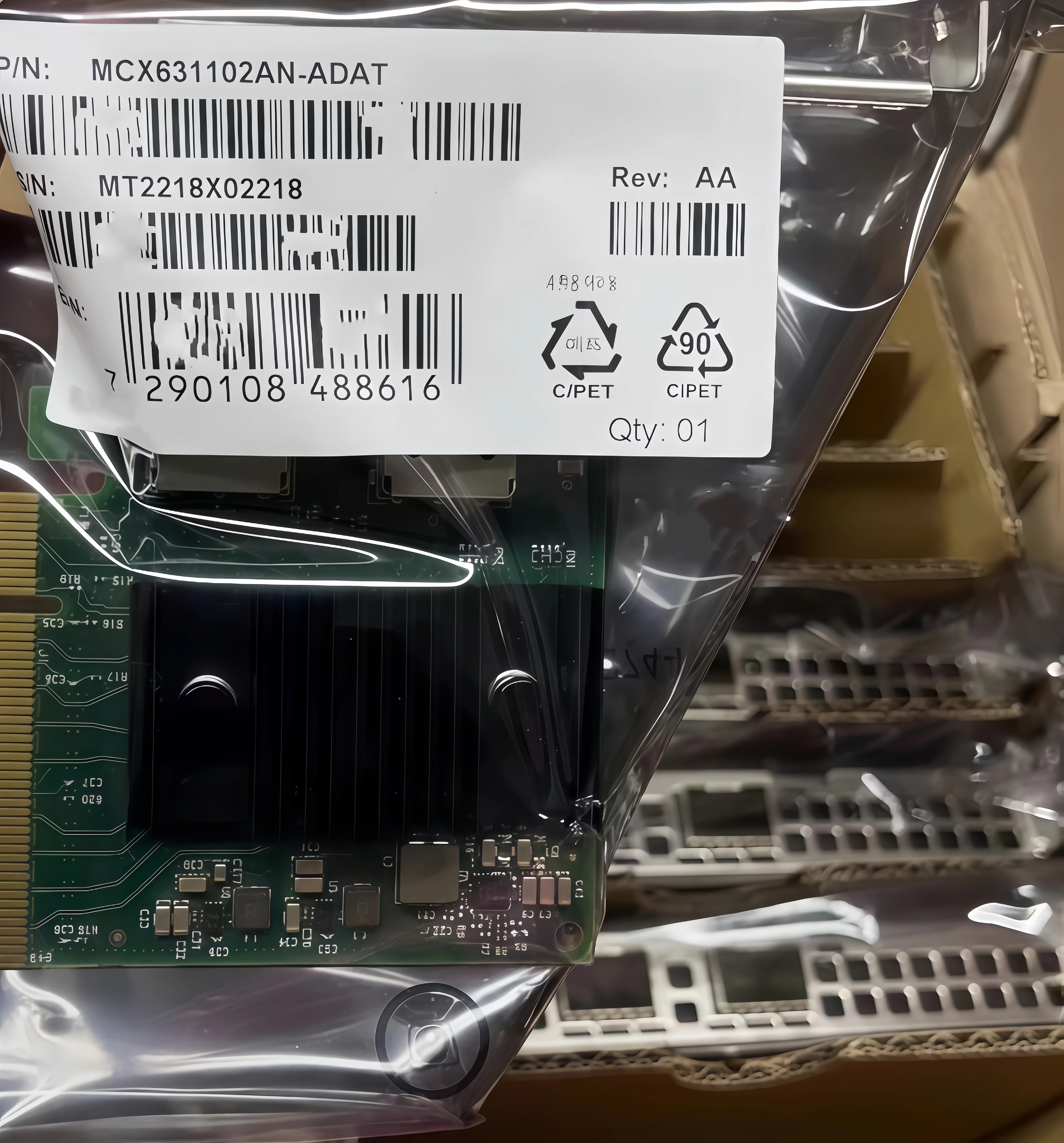 Brand new original MCX631102AN/621102AN-ADAT 25G dual-port fiber optic network card
Brand new original MCX631102AN/621102AN-ADAT 25G dual-port fiber optic network card