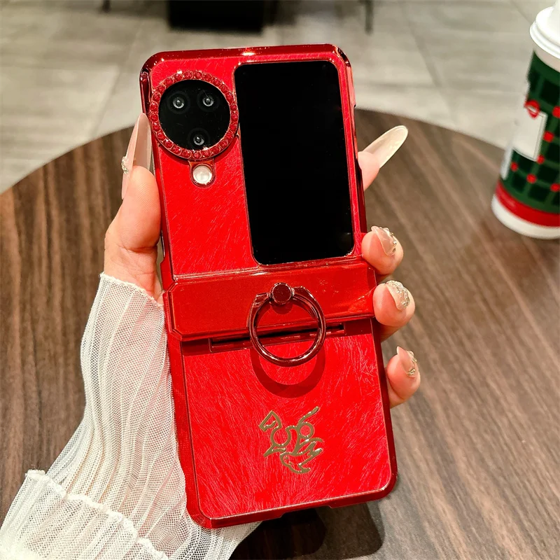 OPPO Find N3 Flip Luxury Electroplated Case with Tempered Glass Film Ring Holder Lens Hinge Protection Shockproof Cover
OPPO Find N3 Flip Luxury Electroplated Case with Tempered Glass Film Ring Holder Lens Hinge Protection Shockproof Cover