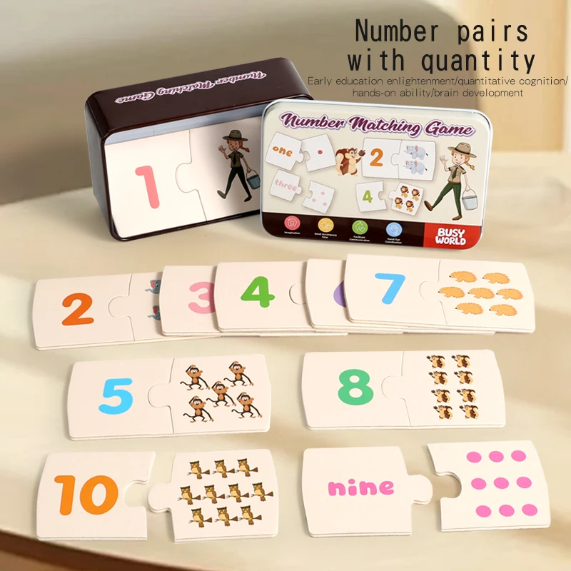 Kids Educational Toys Number Matching Puzzle Board Early Learning Math Cognition Educational Game for Toddlers
Kids Educational Toys Number Matching Puzzle Board Early Learning Math Cognition Educational Game for Toddlers