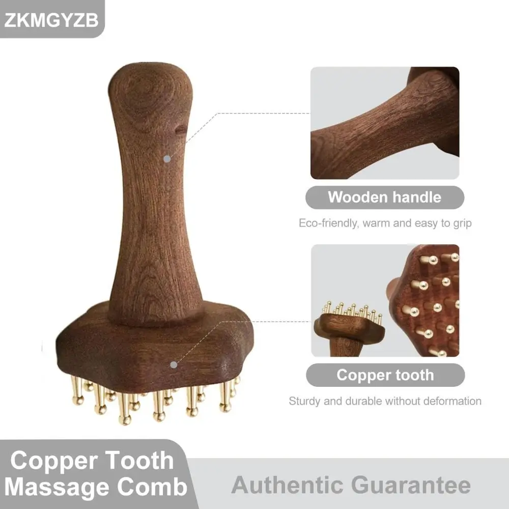 Relief 24teeth Copper Head Massage Comb Sturdy Wooden Handle Body Massage Brush Durable Chinese SPA Gua Sha Tool
Relief 24teeth Copper Head Massage Comb Sturdy Wooden Handle Body Massage Brush Durable Chinese SPA Gua Sha Tool