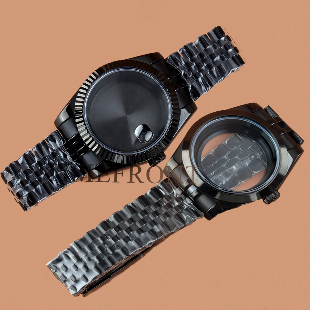 Черный корпус часов с PVD-покрытием, 36 мм, 39 мм, NH35, сапфировое стекло, водонепроницаемый, из цельной нержавеющей стали, подходит для механизмов DATEJUST NH35 NH36, циферблат 28,5 мм.
Черный корпус часов с PVD-покрытием, 36 мм, 39 мм, NH35, сапфировое стекло, водонепроницаемый, из цельной нержавеющей стали, подходит для механизмов DATEJUST NH35 NH36, циферблат 28,5 мм.