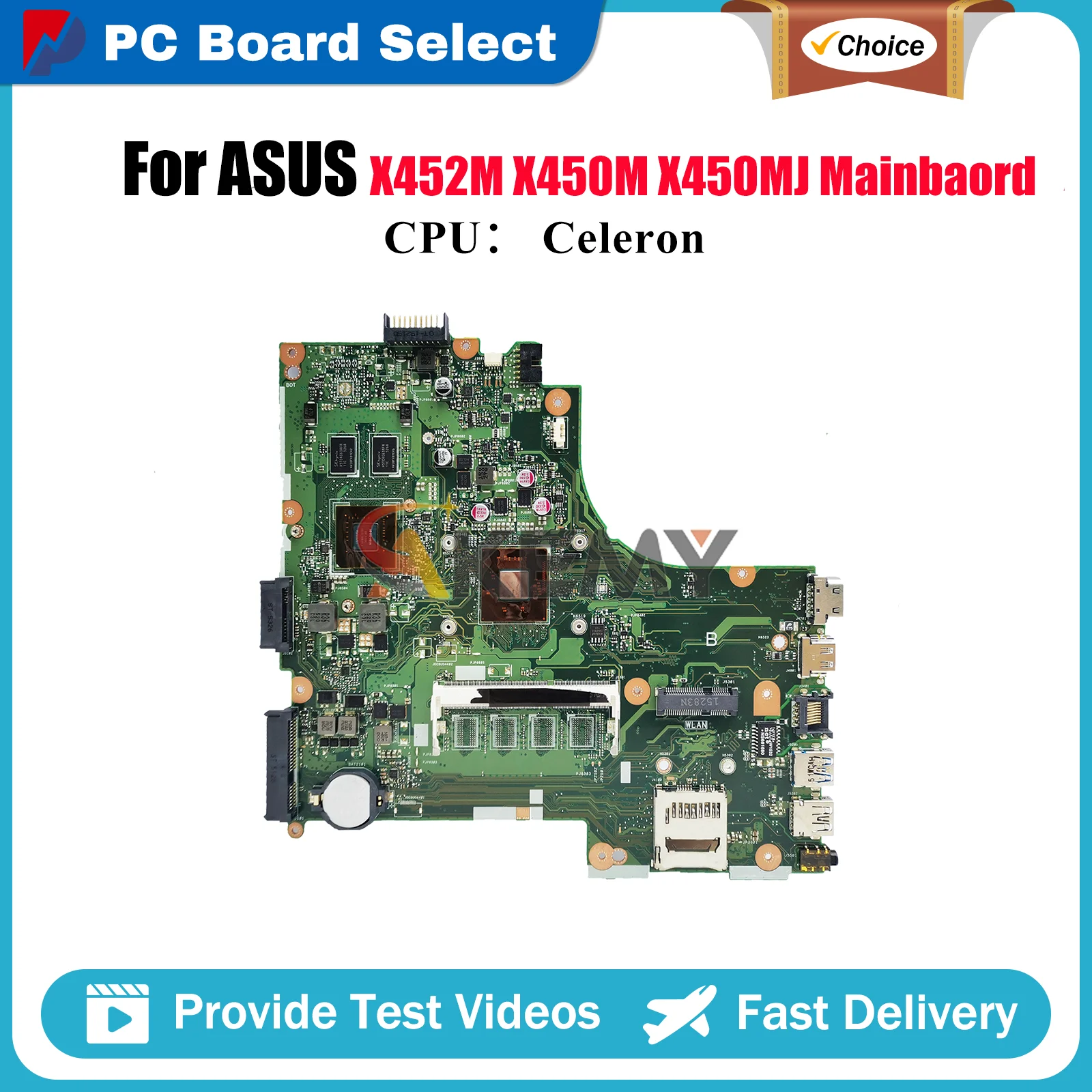 X450MD Laptop Motherboard For ASUS VivoBook X450MD X450MJ X450M X452M Notebook Mainboard With Celeron CPU tests OK fast shipping
X450MD Laptop Motherboard For ASUS VivoBook X450MD X450MJ X450M X452M Notebook Mainboard With Celeron CPU tests OK fast shipping