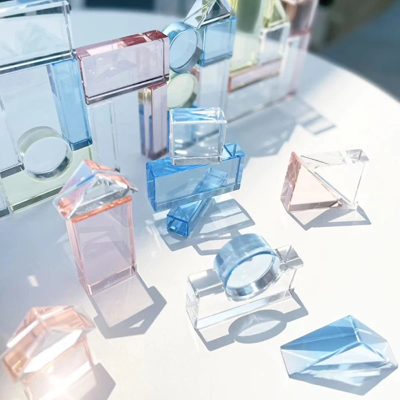 Material Rainbow Transparent Building Block Montessori Toy Art Geometric Shape Open-Ended Creativity Toy Aesthetic Enlightenment
Material Rainbow Transparent Building Block Montessori Toy Art Geometric Shape Open-Ended Creativity Toy Aesthetic Enlightenment