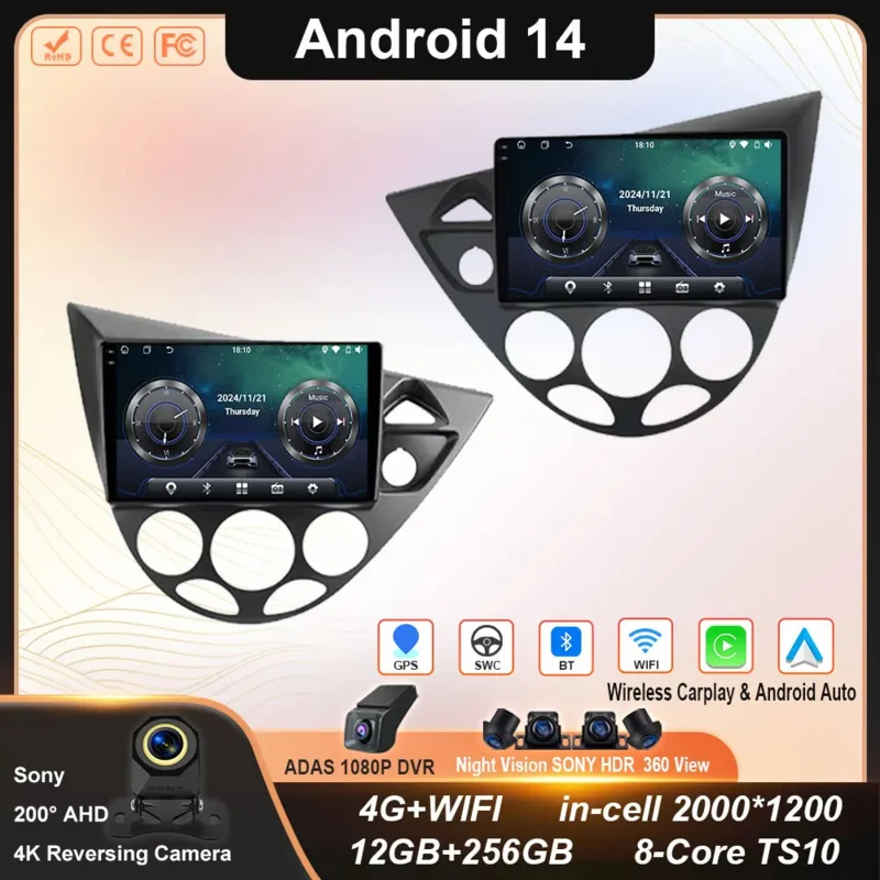 Car Radio Autoradio For Ford Fiesta 1995-2001 Focus MK1 1998-2004 Multimedia Video Car Radio Player DSP Carplay Android No 2din
Car Radio Autoradio For Ford Fiesta 1995-2001 Focus MK1 1998-2004 Multimedia Video Car Radio Player DSP Carplay Android No 2din