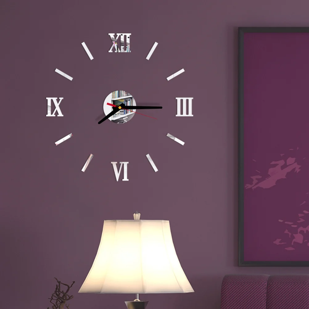 Large Roman Numerals Wall Clock Silver Modern Acrylic Silent Decorative Clock For Living Room Bedroom Bathroom Office Home Decor
Large Roman Numerals Wall Clock Silver Modern Acrylic Silent Decorative Clock For Living Room Bedroom Bathroom Office Home Decor