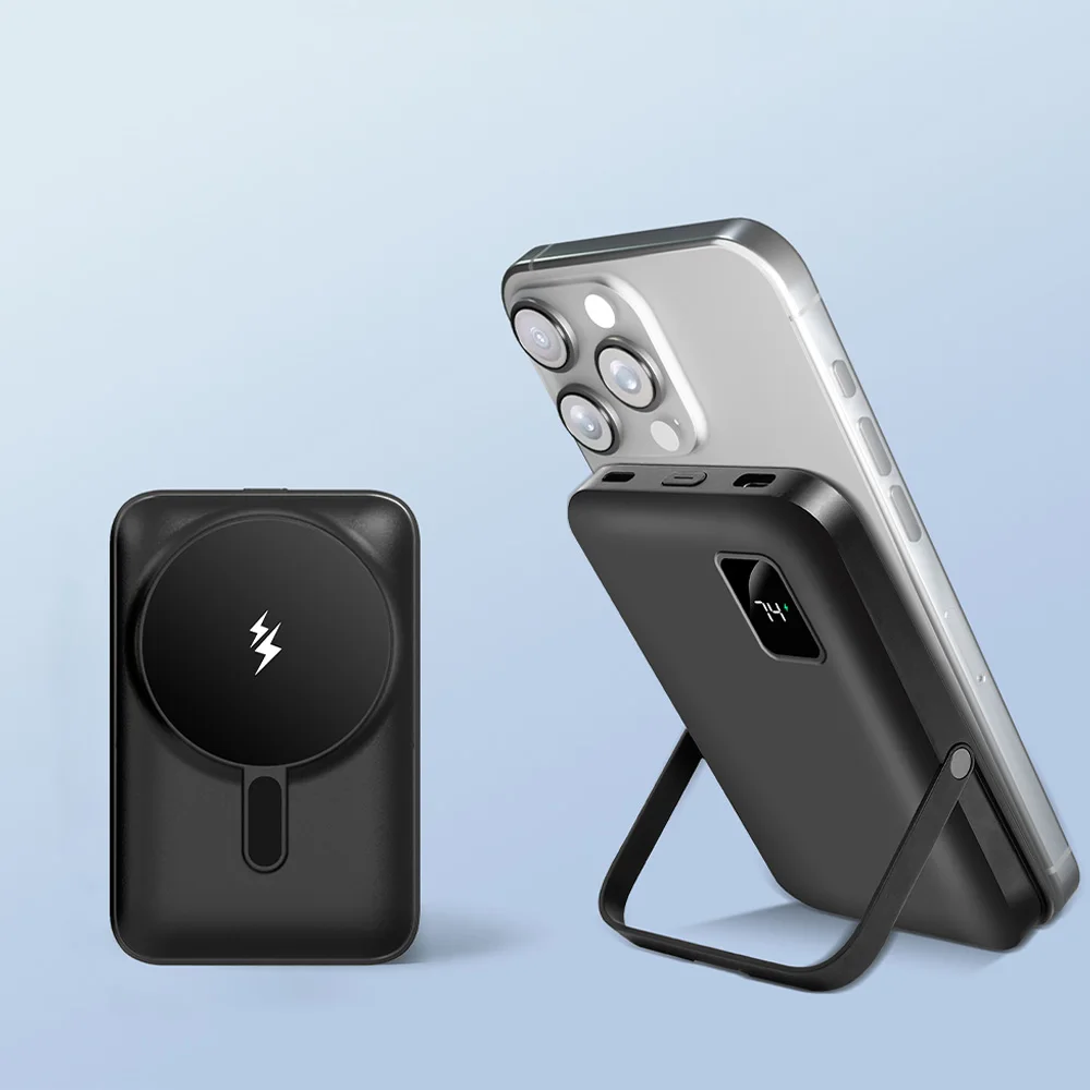 Магнитный аккумулятор емкостью 10000 мАч, портативный, 20 Вт, быстрая зарядка с цифровым дисплеем, складная подставка для Android iPhone 17 16 Samsung
Магнитный аккумулятор емкостью 10000 мАч, портативный, 20 Вт, быстрая зарядка с цифровым дисплеем, складная подставка для Android iPhone 17 16 Samsung