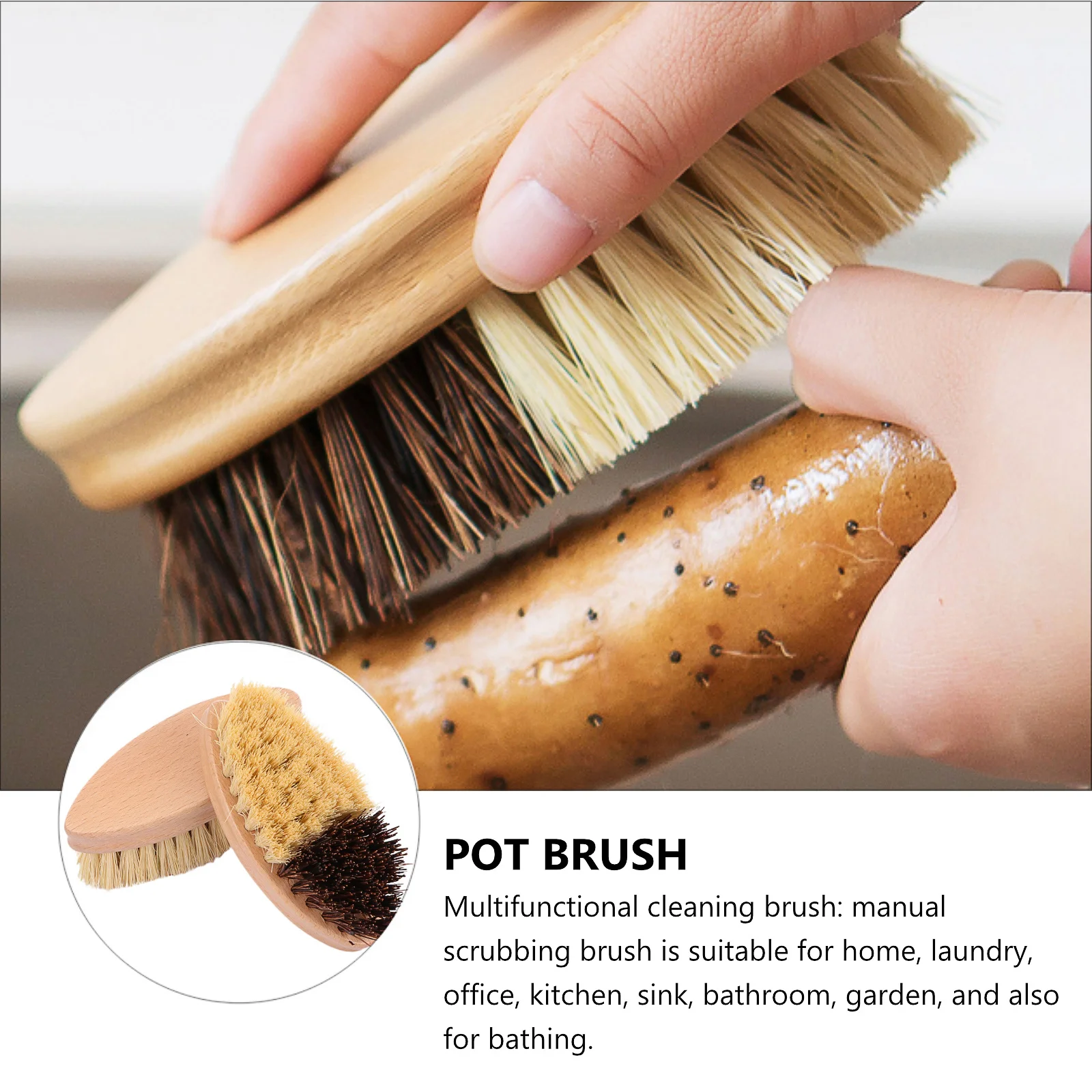 2Pcs Wooden Cleaning Brush Vegetable Scrubber for Fruit Vegetable Pot Pan Kitchen Eco Friendly Natural Material Brush
2Pcs Wooden Cleaning Brush Vegetable Scrubber for Fruit Vegetable Pot Pan Kitchen Eco Friendly Natural Material Brush