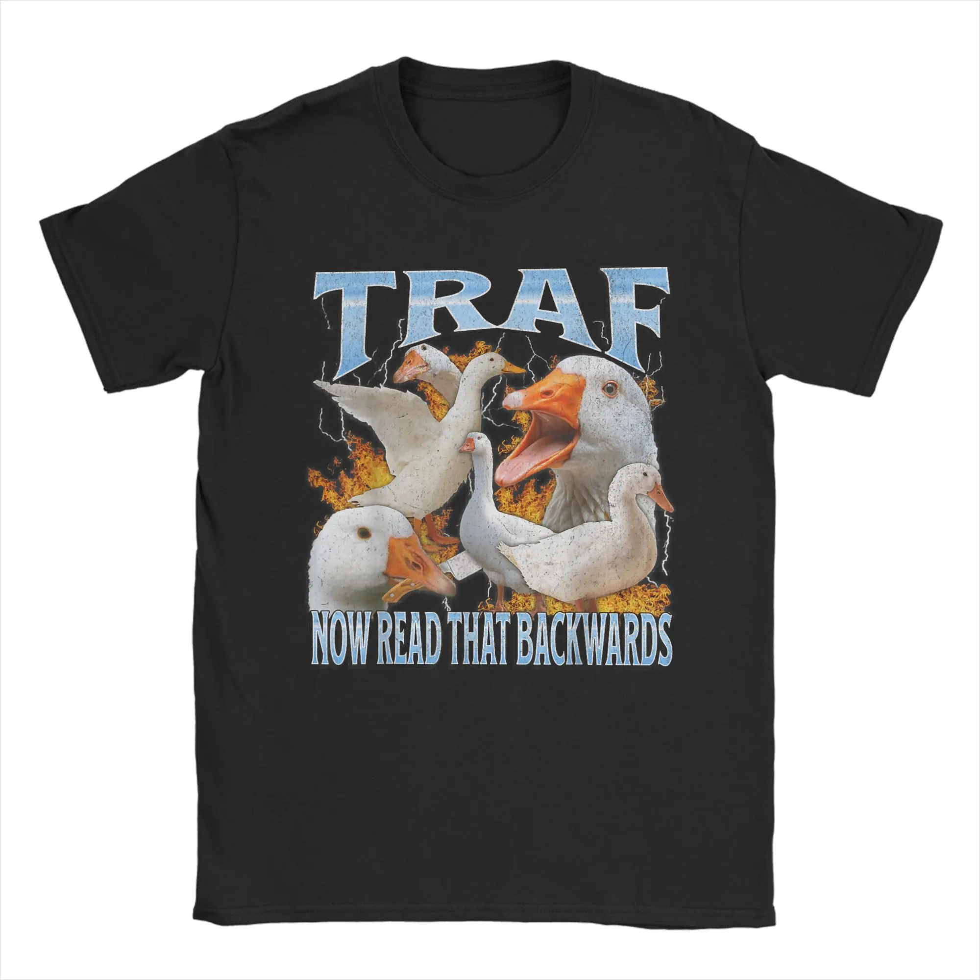Футболка TRAF Now Read That Backwards Funny Goose Meme из чистого хлопка для мужчин, летние футболки с круглым вырезом, одежда оверсайз
Футболка TRAF Now Read That Backwards Funny Goose Meme из чистого хлопка для мужчин, летние футболки с круглым вырезом, одежда оверсайз