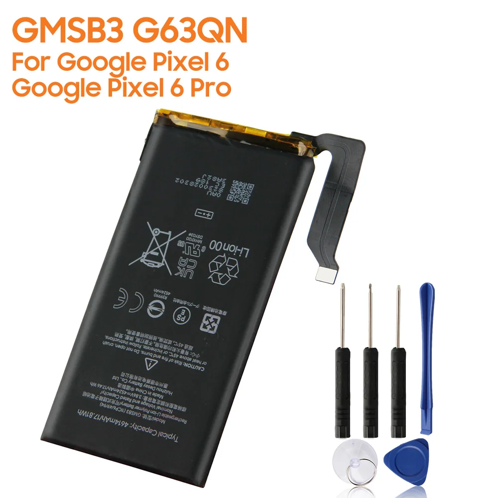 Replacement Battery GMSB3 G63QN GLU7G For Google Pixel6 Pro Pixel 6 Pro Pixel6A Pixel 6ARechargeable Phone Battery
Replacement Battery GMSB3 G63QN GLU7G For Google Pixel6 Pro Pixel 6 Pro Pixel6A Pixel 6ARechargeable Phone Battery