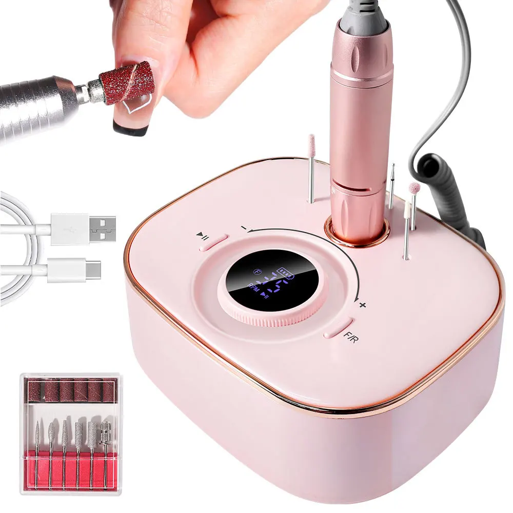 35000RPM Nail Sander Set with LED Display Low Noise Electric Nail Drill Electric Nail File for Acrylic Nails
35000RPM Nail Sander Set with LED Display Low Noise Electric Nail Drill Electric Nail File for Acrylic Nails