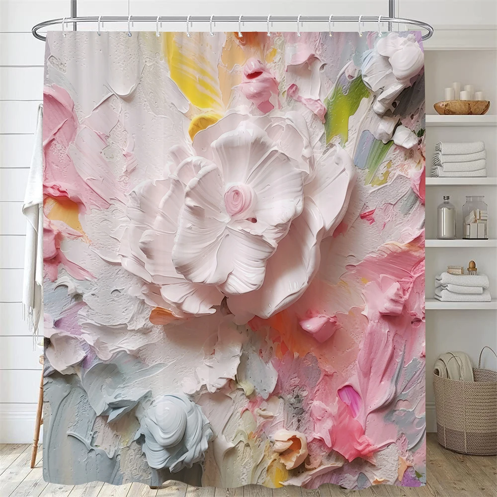 Modern Watercolor Painting Flowers Shower Curtain with Hooks Waterproof and Minimalist Design for Bathroom Home Decor Curtain
Modern Watercolor Painting Flowers Shower Curtain with Hooks Waterproof and Minimalist Design for Bathroom Home Decor Curtain